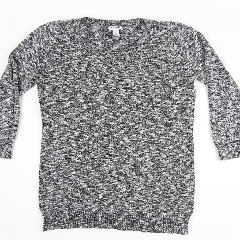 Old Navy Knit Sweater Three Quarter Sleeve
